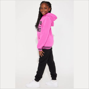 Chándales juveniles de alta calidad 100% algodón polar último diseño serigrafiado invierno otoño 2 piezas chico chándales fabricación - Product Image 5