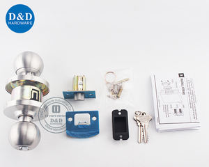 Entry Keys Deadbolt <strong>Lock</strong> Bedroom Door Knob Handles <strong>Lock</strong> Room Stainless Steel Rose Lever Lockset <strong>Lock</strong> - Product Image 5