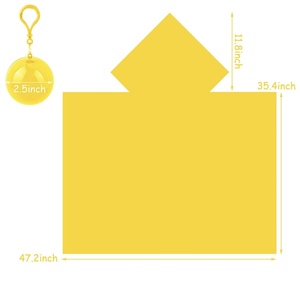 Impermeable Desechable de PE al por Mayor para Adultos, Grueso, Transparente, Estilo Simple, Ligero, Reutilizable, para Excursiones al Aire Libre - Product Image 3