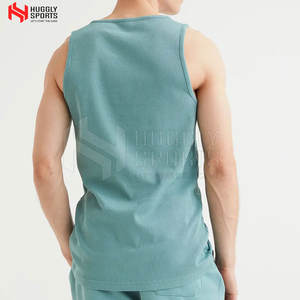 Camiseta sin mangas de alta calidad para hombre, diseño de punto informal, transpirable y de bajo precio, talla grande para entrenamiento de verano - Product Image 3