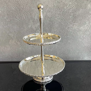 Soporte para pasteles moderno para decoración del hogar, soporte plateado para postres, soporte para pasteles con espejo, soporte de lujo para servir, soporte para té de la tarde - Product Image 4
