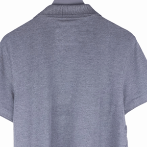 Men's <b>Classic</b> Grey Solid Knitted Sporty Style Cotton Blend Quick Dry Short Sleeve for Shirt Top - Product Image 5