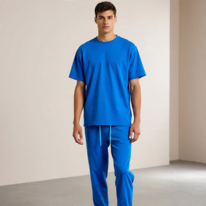 Chándal de peso pesado, camisetas con hombros caídos, pantalones de chándal, conjuntos de Jogger 350 GSM, chándal de gran tamaño, camisetas para niños, conjuntos de pantalones de chándal - Product Image 2