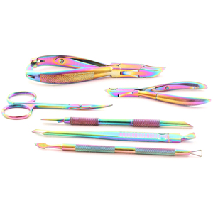 Premium High Quality Stainless Steel <b>Cuticle</b> <b>Pusher</b> Durable <b>Nail</b> Cleaning Instrument Double-Use Reusable for Manicure - Product Image 6