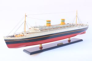 Nieuw เรืออัมสเตอร์ดัมทำจากไม้ทาสีด้วยมือเรือบรรทุกสินค้าเชิงพาณิชย์ฮวงจุ้ยจัดส่งทั่วโลกของขวัญตกแต่งบ้าน - Product Image 2