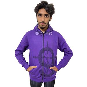 Acheter en gros conception personnalisée sweat à capuche zippé épais 100% coton fermeture éclair complète basics coton mélangé sweats à capuche pour hommes pour garçons - Product Image 2