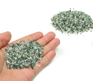 Fábrica Chenyi, venta al por mayor, chips de ágata de musgo Natural, chips de piedra, chips de cristal verde para meditación para regalos - Product Image 2