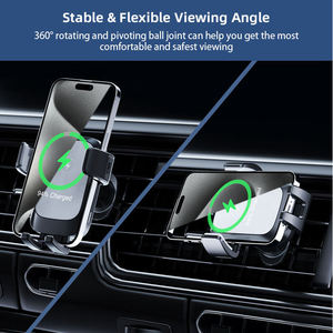 ที่ชาร์จไร้สายในรถยนต์แบบติดช่องแอร์ รองรับการชาร์จเร็ว 10W สำหรับโทรศัพท์มือถือ แรงดันไฟฟ้า 12-24v - Product Image 6