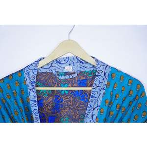 ชุดกิโมโนผ้าไหมเก็บความร้อนสไตล์วินเทจของผู้หญิงชุดคลุมชายหาดสายสปาเก็ตตี้ชุดนอนปาร์ตี้ฤดูใบไม้ผลิฤดูร้อนคริสต์มาส - Product Image 6