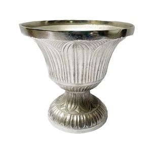 New Arrival Elegant Vintage Aluminum <b>Flower</b> Pot Vase High Quality Indoor Home Decoration Eco-Friendly Lightweight Traditional - Product Image 1