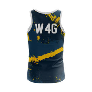 Camiseta Deportiva y Chaleco de Gimnasio para Hombre, Estilo Hip Hop, Impresión Personalizada de 4 Juegos, Tejido de Punto de Algodón/Spandex, Transpirable y de Secado Rápido - Product Image 6