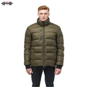 Veste matelassée en toile respirante de haute qualité, coupe régulière, délavée, pour homme, facile à laver, vente personnalisée - Product Image 3