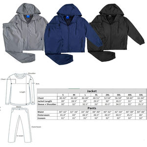 Chándal cortavientos para hombre, conjuntos cortos con cremallera estampada, chaqueta de poliéster y nailon, ropa de temporada de invierno, venta al por mayor, 2026 - Product Image 5