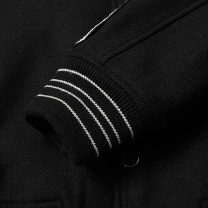 Chaqueta Bomber de Béisbol para Hombre, con Bordado Personalizado, Cuello Alto, Invierno, Ecológica, Deportiva Universitaria - Product Image 5