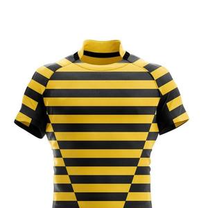 Uniformes de Rugby Profesionales al por Mayor para Hombre, Conjuntos Personalizados con Nombre de Equipo Impreso en Camiseta y Pantalones Cortos, Transferencia Térmica, 100% Poliéster Transpirable - Product Image 3