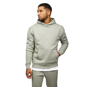 Ensemble de survêtement confortable pour homme, sweat à capuche et pantalon de jogging en polaire, tenue d'hiver décontractée pour la gym, coupe ample. - Product Image 1