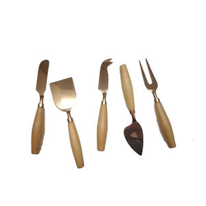 Couverts en acier inoxydable faits à la main avec de l'or et main en résine pour cuisine, hôtels, restaurant Couverts de luxe - Product Image 2