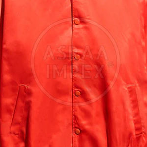 เสื้อแจ็คเก็ตผ้าซาตินสำหรับผู้ชายเสื้อโค้ทกันหนาวคอตั้งกันลม - Product Image 6