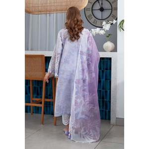 Embroidered Printed Lawn Women's <b>Suit</b> Set UF-4073 - Product Image 2