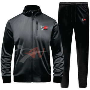Conjunto Deportivo de Otoño de Alta Calidad con Logotipo Personalizado, 100% Poliéster, Traje Deportivo Técnico, Impermeable, Transpirable, Holgado para Hombre - Product Image 1