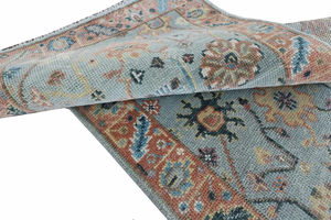 Livraison rapide 3x5 ft Oushak Rug Artisan de créateur artisanal multicolore taille personnalisée inspirée de la culture turque - Product Image 2