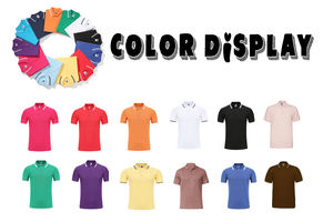 เสื้อโปโลปักและคอปกแบบกำหนดเองคุณภาพสูงสำหรับผู้ชายที่มีดีไซน์และสีที่แตกต่างกัน - Product Image 6
