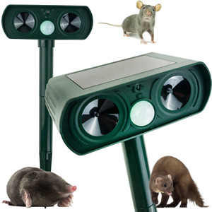 Repelente Solar para Animales OGDOR TG72970, para Perros, Pájaros, Gatos, Martas, Ratones, Control de Roedores Ultrasónico a Prueba de Agua, Logotipo Personalizable - Product Image 1