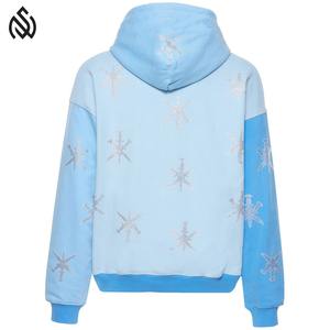 Mens Venta caliente Rhinestone Hoodies Oversized Custom Logo Rhinestone Hoodies Hecho en Pakistán - Product Image 6