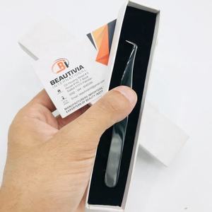 Las mejores pinzas profesionales de volumen de bota delgada de 90 grados, logotipo personalizado, extensión de pestañas de gran cantidad de acero inoxidable sostenible - Product Image 4