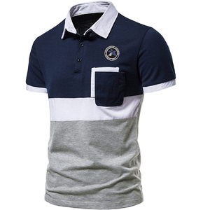 2025 hommes décontracté coton Polyester à manches longues surdimensionné Polo sweat court grande taille imprimé tricoté T-shirt - Product Image 6