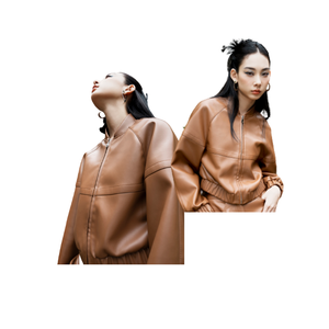 แจ็คเก็ตบอมเบอร์สำหรับผู้หญิงออฟฟิศดีไซน์หรูหราทนทานผลิตจากเวียดนาม - Product Image 2