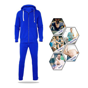 Ensemble de survêtement pour homme adulte en coton et fibre de bambou de haute qualité, imprimé sur mesure, séchage rapide, respirant, anti-UV, léger - Product Image 5