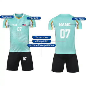 Nuevo Modelo 2025 Uniforme de Fútbol Personalizado de Alta Calidad, Transpirable, Ligero, de Secado Rápido, 100% Poliéster, Ropa Deportiva para Equipos - Product Image 2