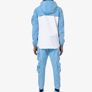 Veste coupe-vent respirante de haute qualité pour hommes Service OEM Meilleures ventes Plus Size Winter Wear Hood Zipper Closure Pocket Print - Product Image 4