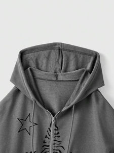 Sweats à capuche de meilleure qualité avec impression personnalisée et impression d'étoiles pour femmes à vendre Street Wear à prix raisonnable - Product Image 6