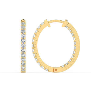Boucles d'oreilles créoles de luxe en argent 925 avec perles d'eau douce et zircons taille brillant, sertissage griffe, plaqué rhodium, unisexe, pour mariage et usage quotidien - Product Image 3