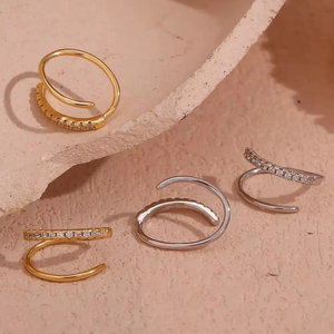 Pendientes de Moda, Joyería de Plata de Ley 925, Brillante Moissanita, Diamante, Cruz, Línea Doble, Pendientes de Oreja, Joyería para Mujer - Product Image 3