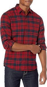 Camisa de franela a cuadros de manga larga para hombre personalizada camisa informal de algodón cepillado suave con botones para Otoño/Invierno OEM - Product Image 2