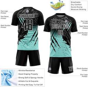 Camisetas de Fútbol Personalizadas, Uniformes de Equipo con Nombre, Número y Logotipo Impresos para Hombres, Mujeres y Adolescentes - Product Image 3