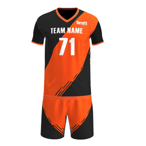 High Quality Adult Soccer Uniform Sets Good for Team Training Automated-Cut Jersey <b>Tops</b> Football Wear - Product Image 1