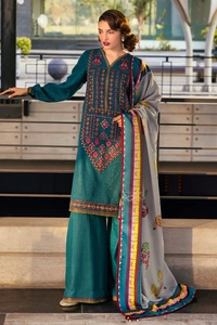 ชุดเดรสหนังพีชปักลายแบรนด์ดังยอดนิยมสำหรับผู้หญิง ราคาขายส่ง ชุดสัลวาร์ คามีซสำหรับฤดูหนาวแบบปากีสถานสำหรับผู้หญิง - Product Image 3