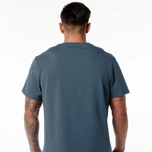เสื้อยืดถักหนาขนาดใหญ่สำหรับผู้ชายออกแบบให้เป็นมิตรกับสิ่งแวดล้อมและกันการพิมพ์สี/ขนาดที่ปรับแต่งได้บริการ OEM - Product Image 4