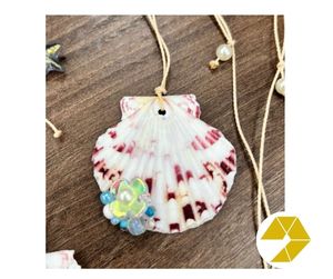 สร้อยคอเปลือกหอยสี Boho สำหรับผู้หญิงสร้อยคอเปลือกหอยชายหาดที่ทันสมัยเหมาะสำหรับบรรยากาศฤดูร้อนและวันหยุด - Product Image 5