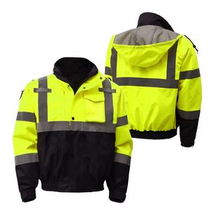 Uniforme de Trabajo Industrial al por Mayor, Ropa de Seguridad de Alta Visibilidad, Chaqueta Reflectante Impermeable de Poliéster, Ropa de Trabajo para Exteriores Unisex - Product Image 4