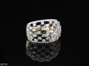 D'VINS JEWELS Diamond Ring 2.20 Ct G-H VS1 Lab Grown Round Brilliant Cut 14K Solid Rose Gold Women's Engagement Wedding Jewelry - Product Image 2