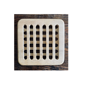 Posavasos decorativos de madera Estilo madera cuadrado ShapeTea Coaters para té de noche en casa para forma cuadrada al mejor precio - Product Image 1
