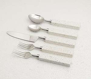 Stainless Steel Flatware Set Western Dining Cutlery for Home Hotel Sustainable Cross-Border <b>Gift</b> Including <b>Steak</b> Back School - Product Image 2