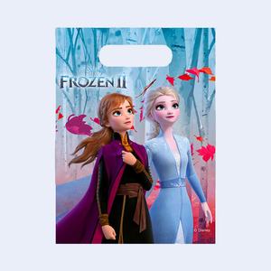 Bolsas de Regalo de Plástico Frozen II, 23X16.5Cm, 6 Piezas, Artículos para Fiestas y Celebraciones - Product Image 1
