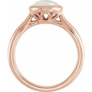Stuller Handmade Men's Solitaire <b>Ring</b> 72024:619P 14K Rose Gold Bezel-Set <b>Statement</b> <b>Ring</b> with IGI Certificate Everyday Wear - Product Image 2
