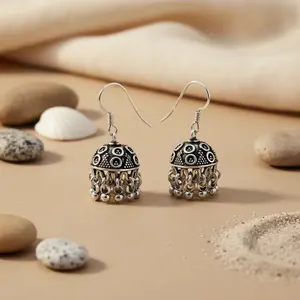 Pendientes de Jade y Oro para Mujer, Joyería India de Moda, Regalo - Product Image 2